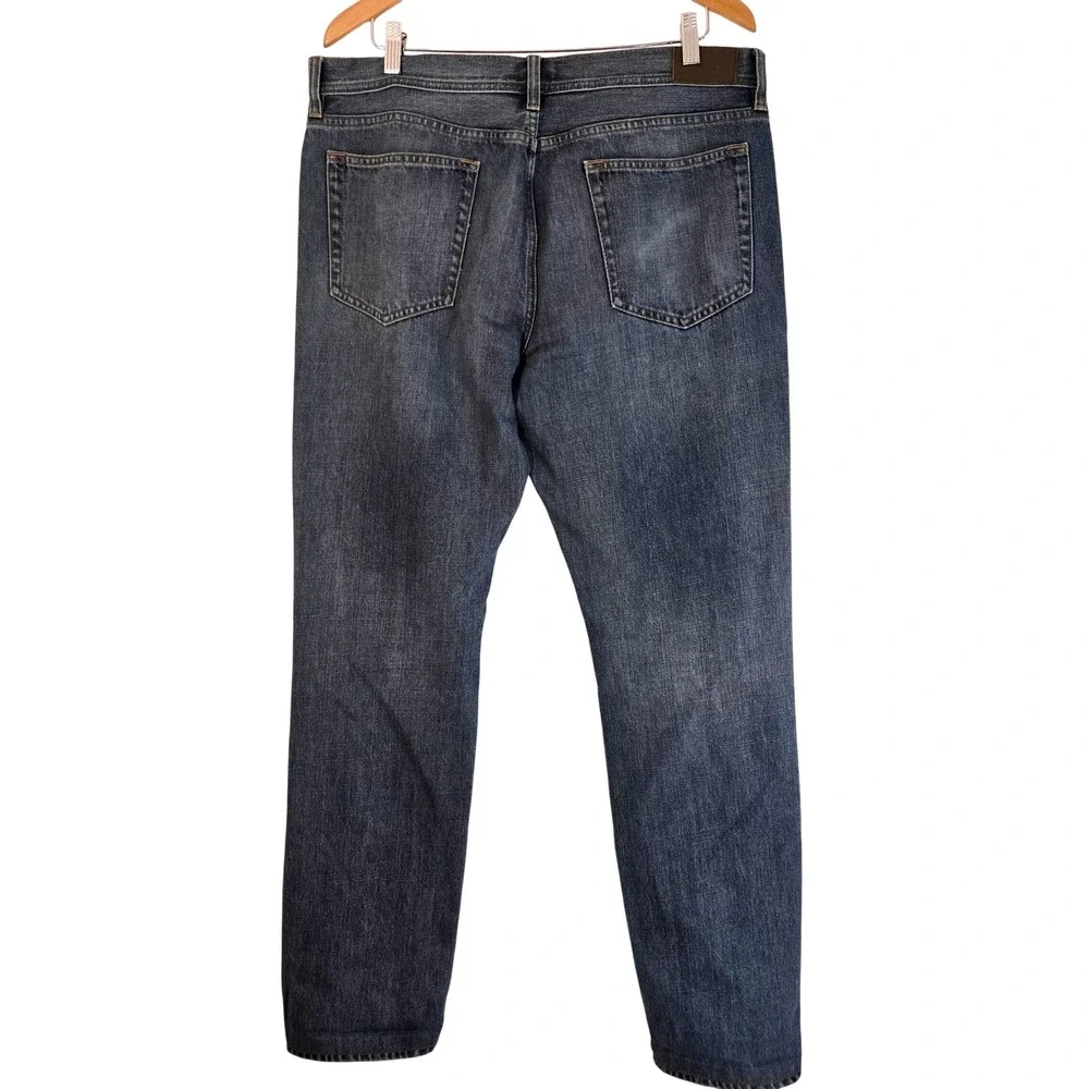 J. Crew The Sutton Mens 34(32)x34(36) Straight Leg‎ Blue Wash Denim Jeans READ